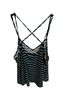 Papermoon Stripes Teal White Sleeveless Top Size XL - photo 2