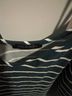 Papermoon Stripes Teal White Sleeveless Top Size XL - photo 3