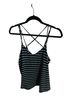 Papermoon Stripes Teal White Sleeveless Top Size XL - photo 1