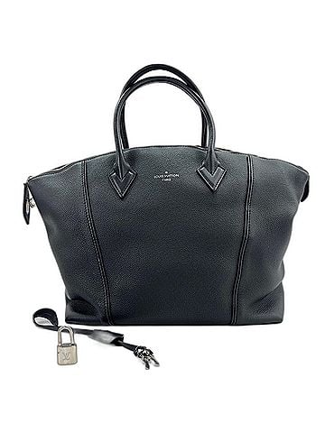Louis Vuitton Louis Vuitton Lockit MM Handbag, Black (view 1)