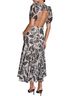 BCBG 100% Polyester Floral Multi Color Black Ivory Cocktail Dress Size 10 - photo 2