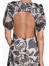 BCBG 100% Polyester Floral Multi Color Black Ivory Cocktail Dress Size 10 - photo 3