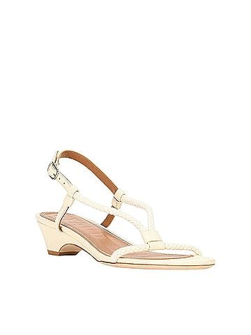 STAUD T-Strap Low Heel Sandal Sandals (view 1)