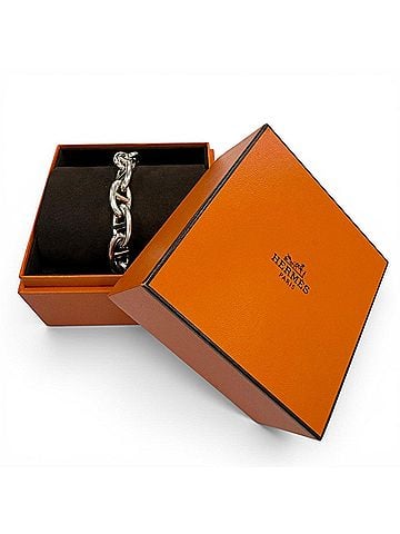 Hermès HERMES Chaine d'Ancre TGM 12-link AG925 chain bracelet, silver, made in France, weight 108.43g, men's and women's accessory. (view 2)