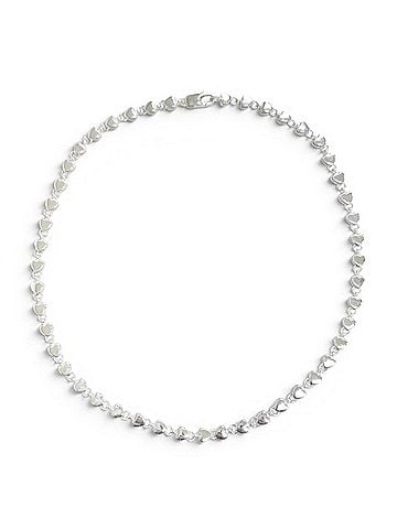 Tiffany & Co. TIFFANY&amp;Co. Tiffany Vintage Puff Heart Necklace, 925 Sterling Silver, Weight 16.6g, Made in Italy, Women's. (view 1)