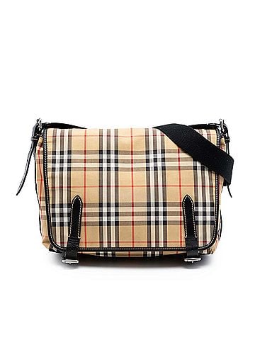 Burberry House Check Canvas Messenger Bag (view 1)