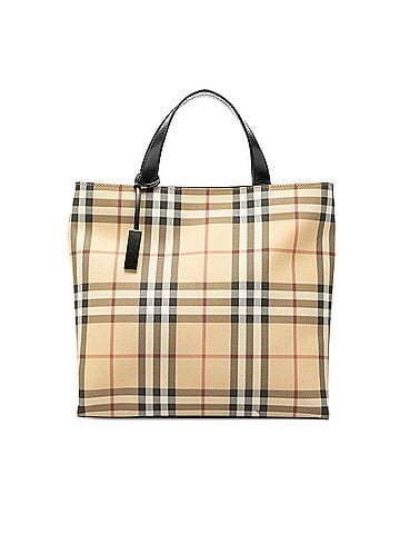Burberry House Check Coated Canvas Tote (view 1)