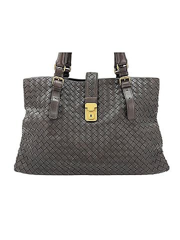 Bottega Veneta Bottega Veneta Roma Tote Bag, Leather, Brown (view 1)