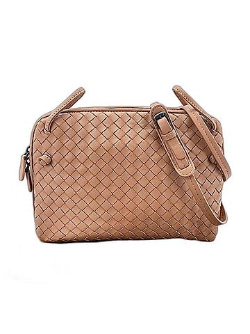 Bottega Veneta Bottega Veneta Intrecciato Shoulder Bag, Leather, Beige (view 1)