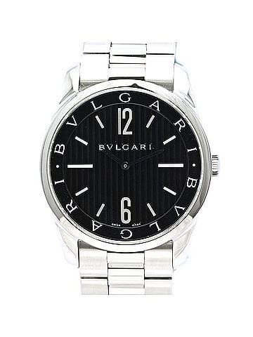 Bvlgari BVLGARI Solotempo ST42BSS ST42S Men's Watch Stainless Steel 40542 (view 1)