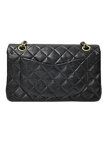 Chanel Chanel Matelassé 25 Handbag for Women, Brand Name Shoulder Bag, Lambskin, Black, Gold Hardware, Double Flap, Chain, Black Chain Strap (view 2)