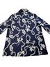 Chico's Floral Blue White Long Sleeve Button-Down Shirt Size 16 - photo 2