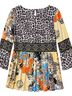 Sharon Young 100% Polyester 100% Rayon Animal Print Brown Black Blouse Size S - photo 1