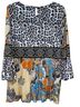 Sharon Young 100% Polyester 100% Rayon Animal Print Brown Black Blouse Size S - photo 2
