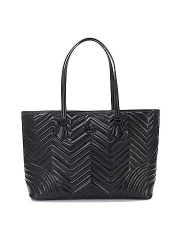 Gucci Gucci GG Marmont Quilted Large Tote Handbag, Leather, Black, 739684 Bag (view 1)