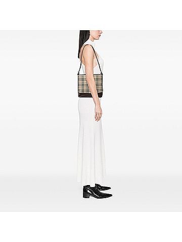 Burberry House Check Canvas Shoulder Bag (view 2)
