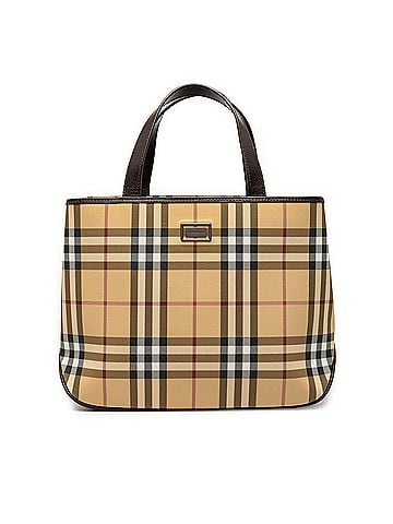 Burberry House Check Coated Canvas Tote (view 1)