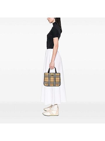 Burberry House Check Coated Canvas Tote (view 2)