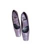 Mèlian 100% Leather Checkered-gingham Purple Heels Size 8 - photo 2