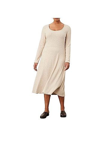 Vince. Ribbed Scoop Neck Long Sleeve Knit Sweater Dress Casual Dress (view 1)
