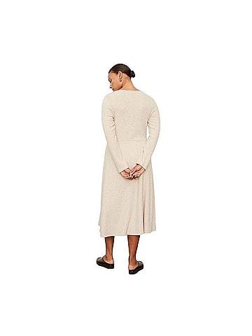 Vince. Ribbed Scoop Neck Long Sleeve Knit Sweater Dress Casual Dress (view 2)