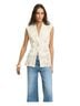 Veronica Beard 100% Cotton Floral Ivory Vest Size 10 - photo 6