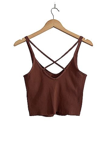 Vuori Rib Crop Tank Sleeveless Top (view 2)