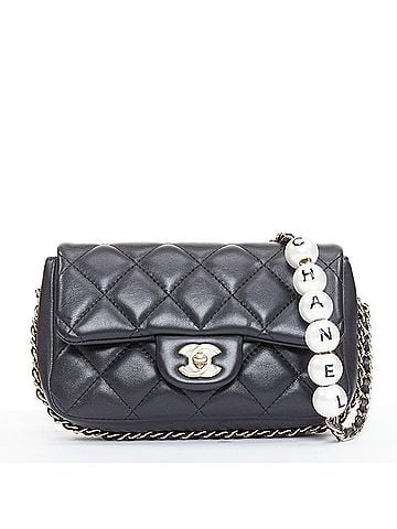 Chanel Chanel My Precious Pearls Mini Flap lambskin chain bag (view 1)
