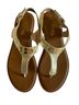 Michael Kors Gold Multi Color Sandals Size 7 - photo 1