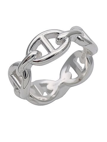 Hermès Hermes HERMES Ring Chaine d'Ancre Enchainée Women's Men's Brand SV925 Silver #54 Approx. 1 piece of jewelry (view 1)