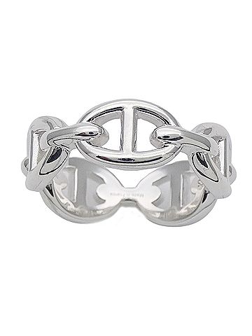 Hermès Hermes HERMES Ring Chaine d'Ancre Enchainée Women's Men's Brand SV925 Silver #54 Approx. 1 piece of jewelry (view 2)