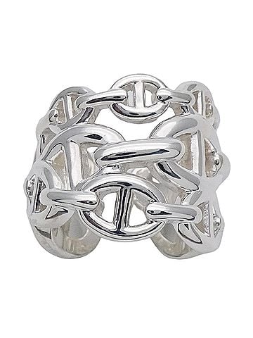 Hermès Hermes HERMES Ring Chaine d'Ancre Enchainée GM Women's Men's Brand SV925 Silver #50 Approx. Jewelry (view 2)