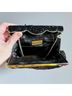 La Regale 100% Satin Solid Black Silver Clutch One size - photo 15