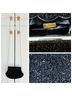 La Regale 100% Satin Solid Black Silver Clutch One size - photo 7