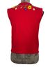 Ann Taylor 100% Cotton Floral Red Sweater Vest Size 8 - photo 2
