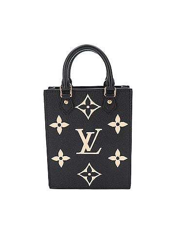 Louis Vuitton Louis Vuitton Petite Sac Plat, bicolor, Monogram Empreinte, 2-way handbag/shoulder bag, leather, black/beige, M81416, RFID. (view 2)