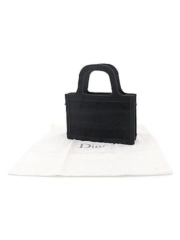 Christian Dior Christian Dior Book Tote Mini Handbag, Canvas, Black, S5475ZWAH (view 2)