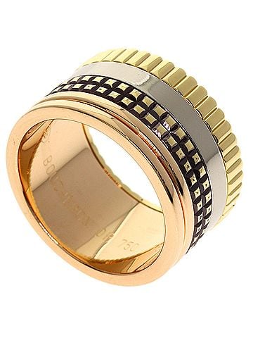 Boucheron Boucheron Quatre Classic Large #52 Ring - 18K Yellow Gold/18K Pink White Gold Women's (view 1)