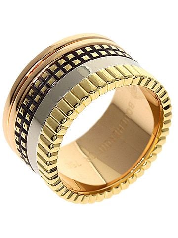 Boucheron Boucheron Quatre Classic Large #52 Ring - 18K Yellow Gold/18K Pink White Gold Women's (view 2)