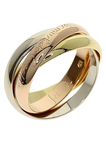 Cartier Cartier Trinity #52 Ring - 18K Yellow Gold/18K Pink White Gold Women's CARTIER (view 2)