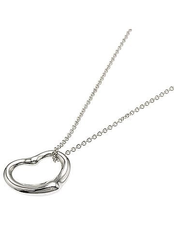 Tiffany & Co. Tiffany &amp; Co. Open Heart Necklace, Silver, Women's. (view 1)