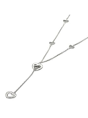 Tiffany & Co. Tiffany &amp; Co. Heart Link Lariat Necklace, Silver, Women's. (view 1)