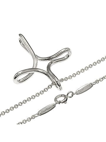 Tiffany & Co. Tiffany &amp; Co. Open Cross Necklace, Silver, Women's. (view 2)