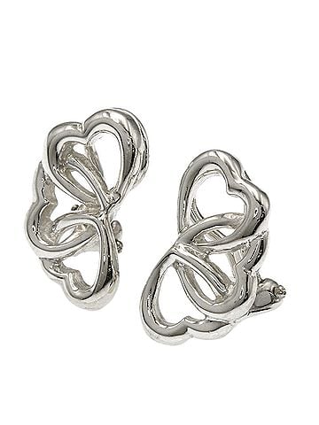 Tiffany & Co. Tiffany &amp; Co. Triple Heart Earrings, Silver, Women's. (view 1)