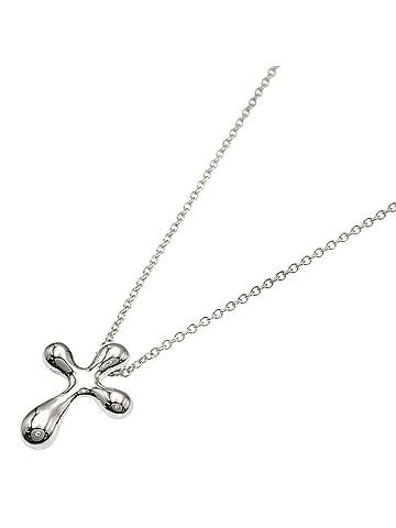 Tiffany & Co. Tiffany &amp; Co. Small Cross Necklace, Silver, Women's. (view 1)