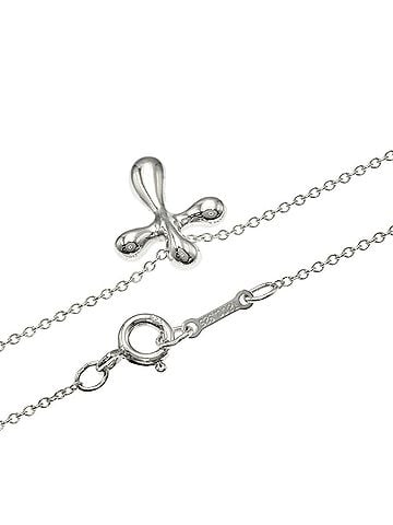 Tiffany & Co. Tiffany &amp; Co. Small Cross Necklace, Silver, Women's. (view 2)