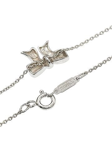 Tiffany & Co. Tiffany &amp; Co. Ribbon Necklace, Silver, Women's. (view 2)