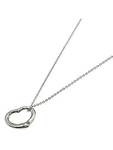 Tiffany & Co. Tiffany &amp; Co. Open Heart Necklace, Silver, Women's. (view 1)