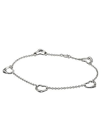 Tiffany & Co. Tiffany &amp; Co. 5P Open Heart Bracelet, Silver, Women's. (view 1)