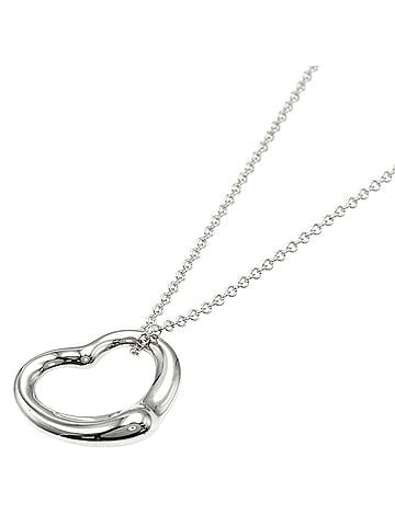 Tiffany & Co. Tiffany &amp; Co. Open Heart Necklace, Silver, Women's. (view 1)